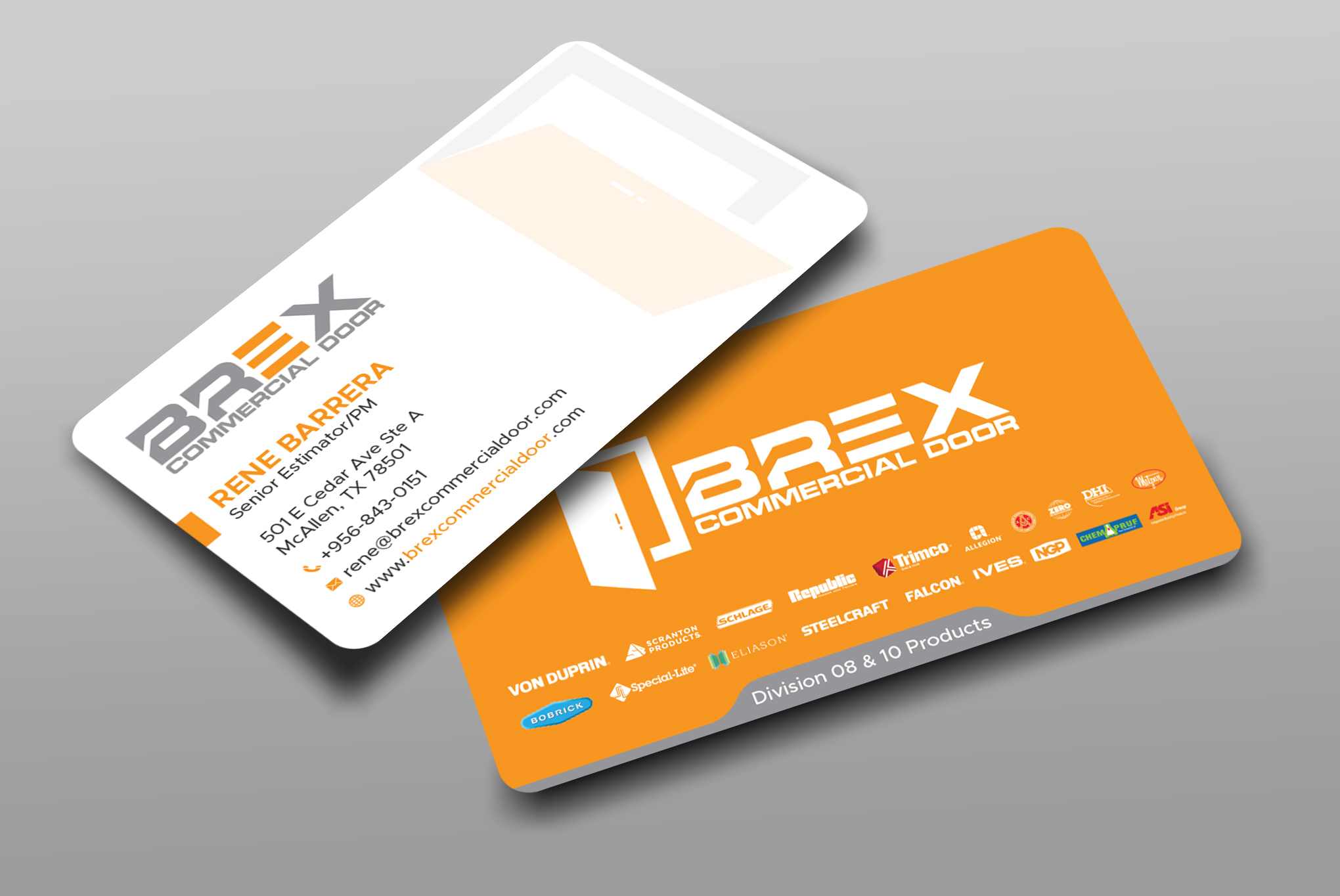 Visitenkarten-Design von Uttom 2 für BREX Commercial Door | Design #36383187