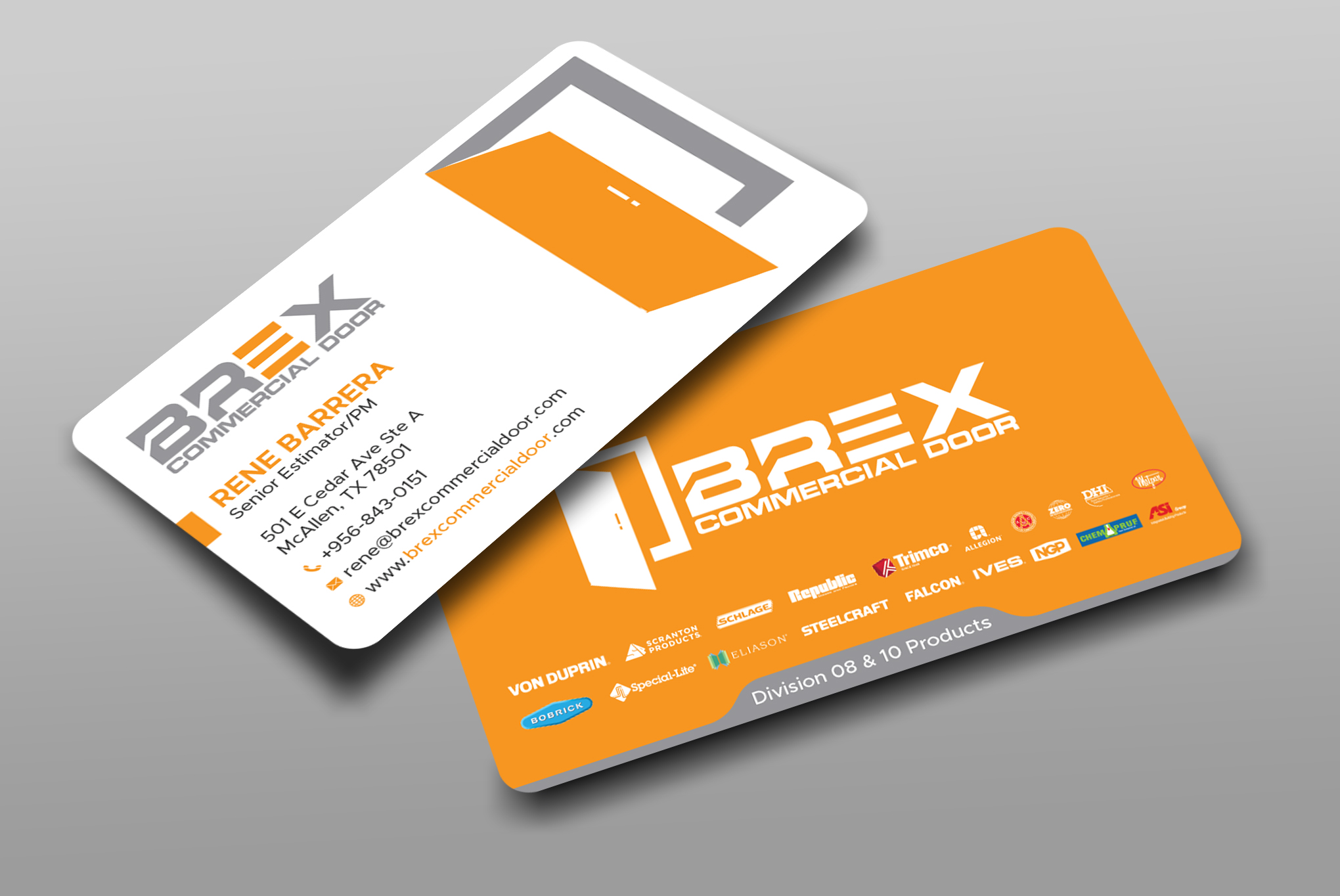 Visitenkarten-Design von Uttom 2 für BREX Commercial Door | Design #36383188