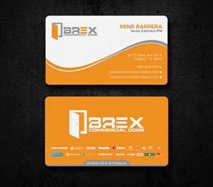 Business Card Design by Uttom 2 for BREX Commercial Door | Design: #36397433