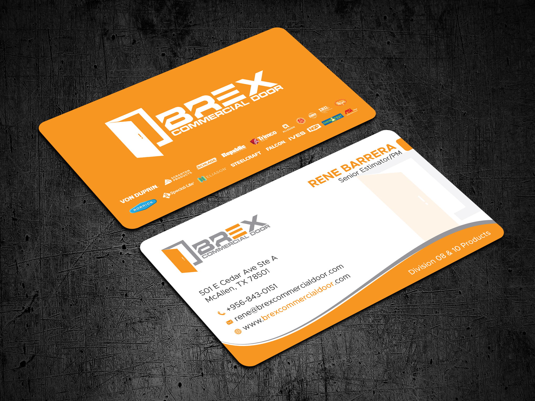Business Card Design by Uttom 2 for BREX Commercial Door | Design #36397435