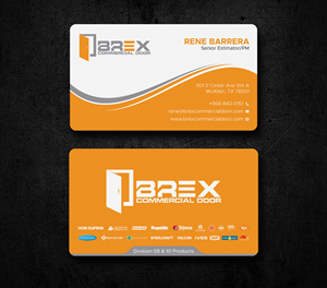 Business Card Design by Uttom 2 for BREX Commercial Door | Design: #36397482