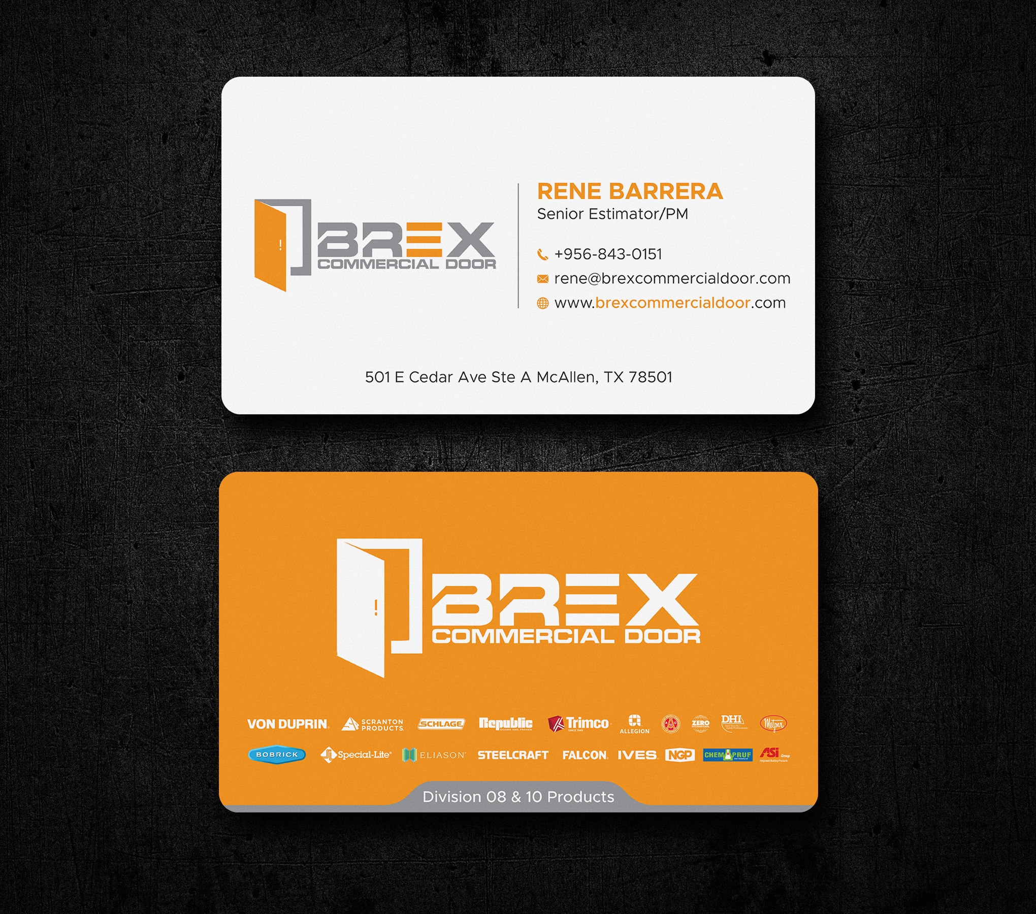 Business Card Design by Uttom 2 for BREX Commercial Door | Design #36397483