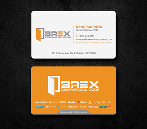 Business Card Design by Uttom 2 for BREX Commercial Door | Design: #36397483