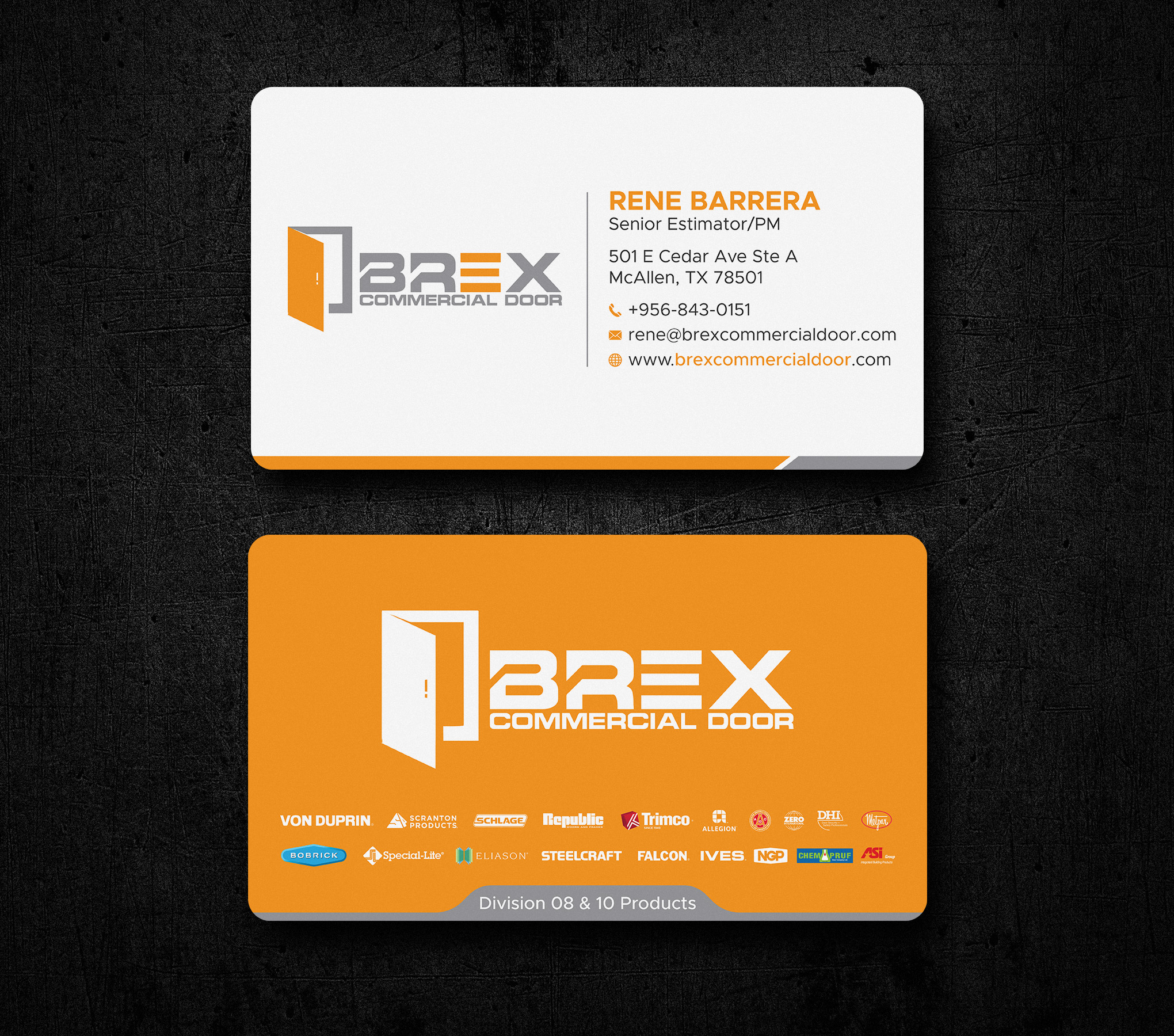 Visitenkarten-Design von Uttom 2 für BREX Commercial Door | Design #36397484
