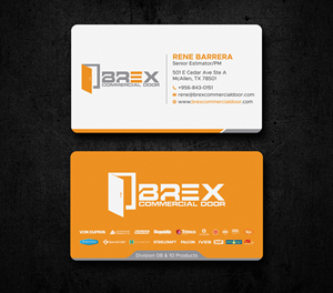 Business Card Design by Uttom 2 for BREX Commercial Door | Design: #36397484