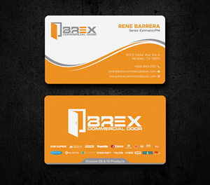 Business Card Design by Uttom 2 for BREX Commercial Door | Design: #36397485