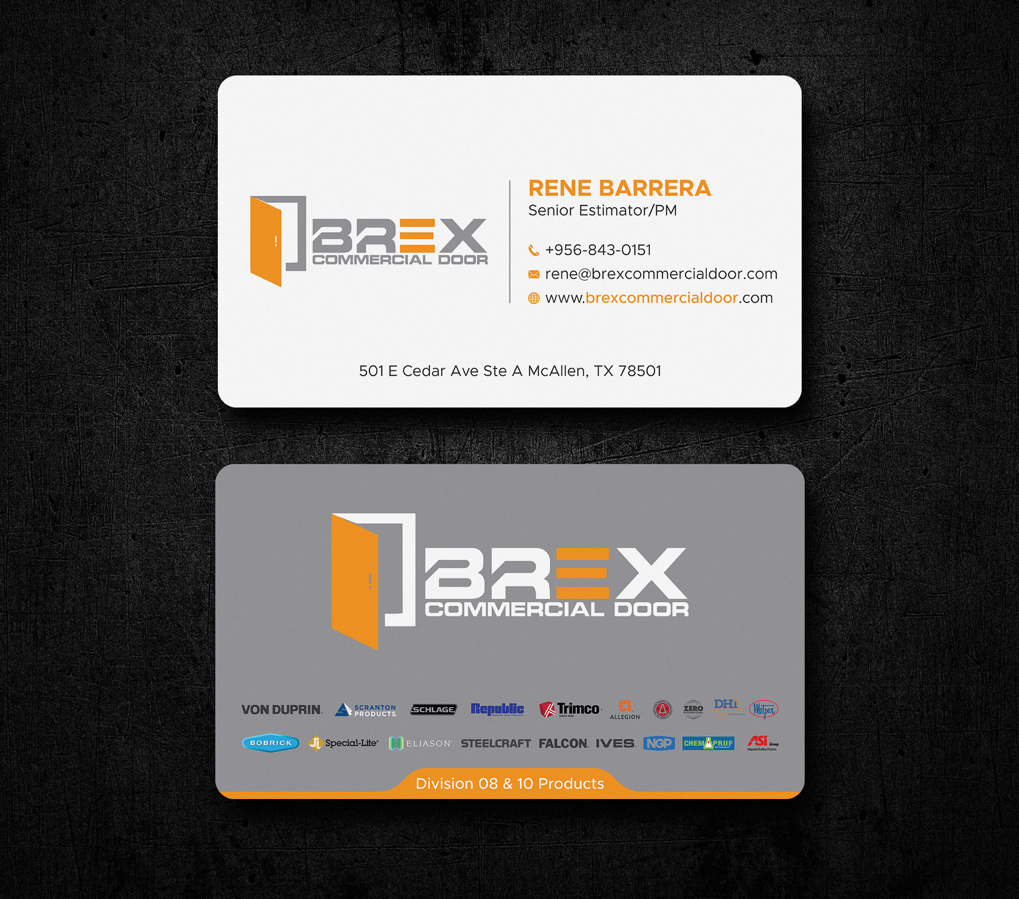 Business Card Design by Uttom 2 for BREX Commercial Door | Design #36397493