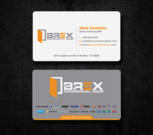 Business Card Design by Uttom 2 for BREX Commercial Door | Design: #36397493