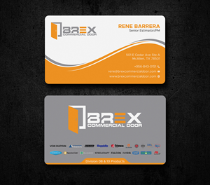 Business Card Design by Uttom 2 for BREX Commercial Door | Design: #36397494