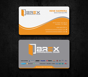 Business Card Design by Uttom 2 for BREX Commercial Door | Design: #36397495
