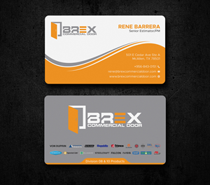 Business Card Design by Uttom 2 for BREX Commercial Door | Design: #36397496