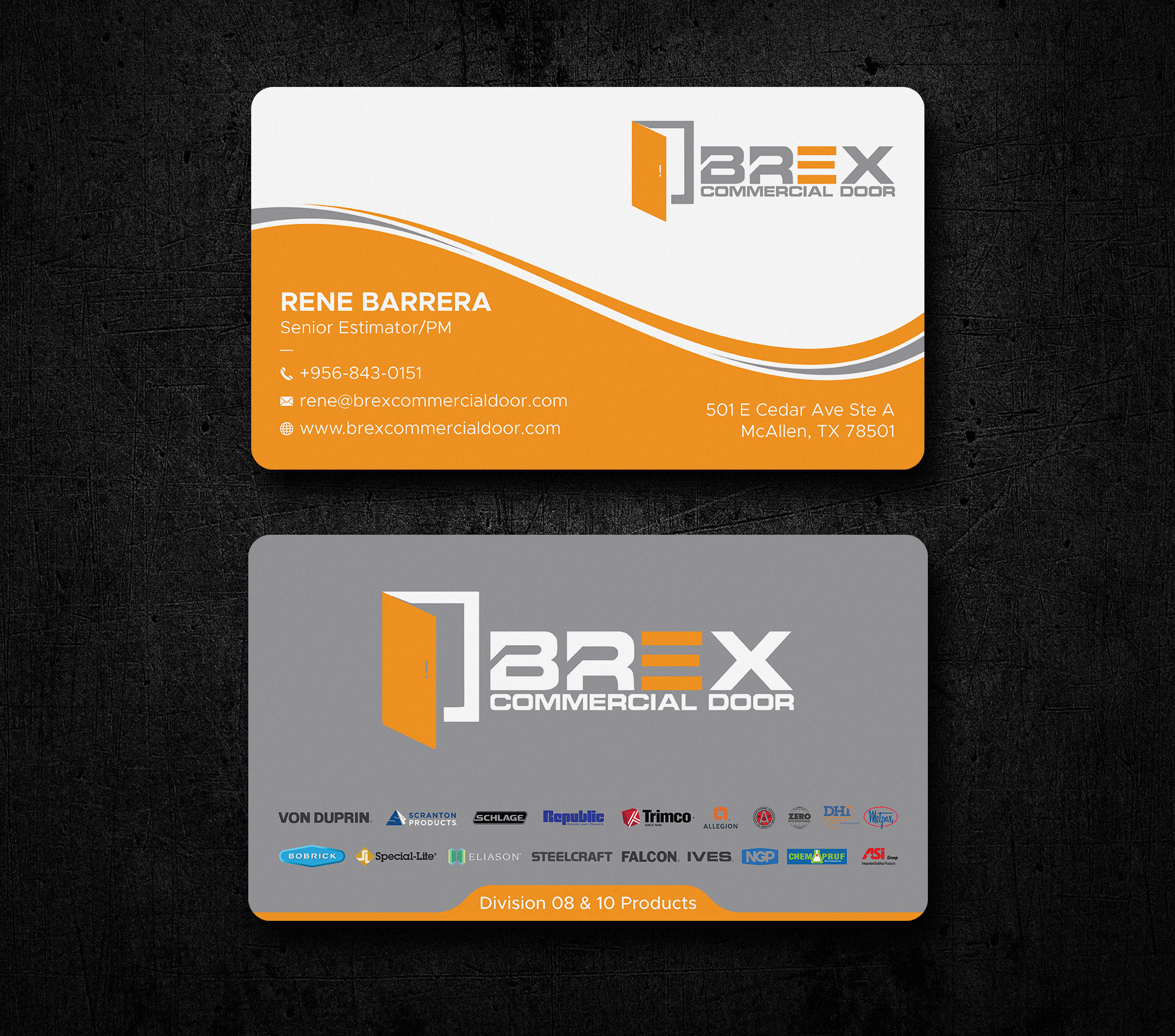 Business Card Design by Uttom 2 for BREX Commercial Door | Design #36397497