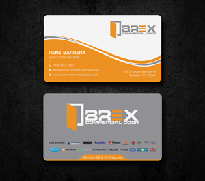 Business Card Design by Uttom 2 for BREX Commercial Door | Design: #36397497