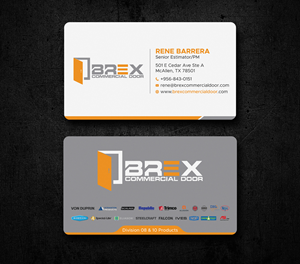Business Card Design by Uttom 2 for BREX Commercial Door | Design: #36397507