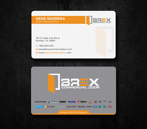 Business Card Design by Uttom 2 for BREX Commercial Door | Design: #36397509