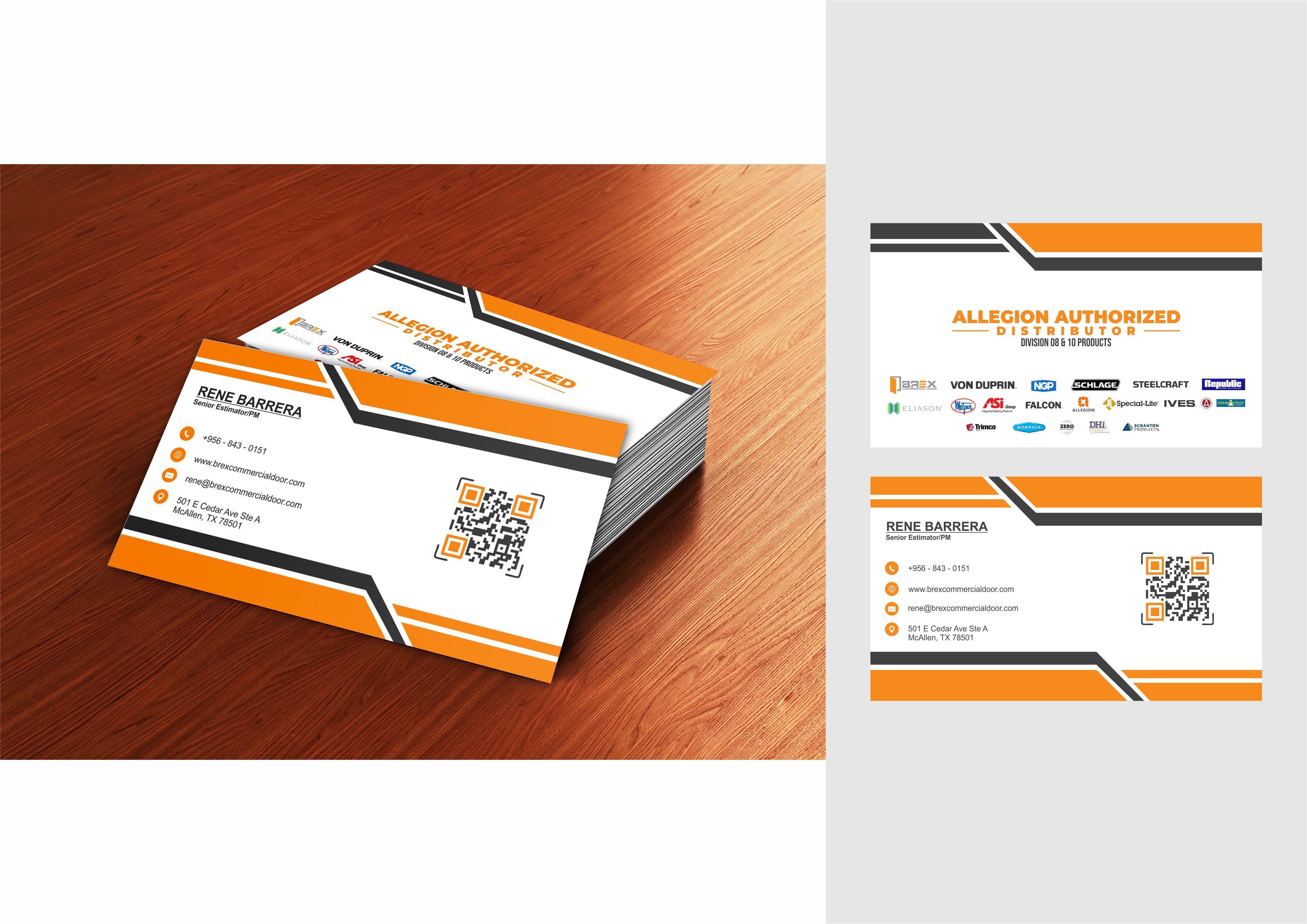 Visitenkarten-Design von Septian Yossi für BREX Commercial Door | Design #36381877