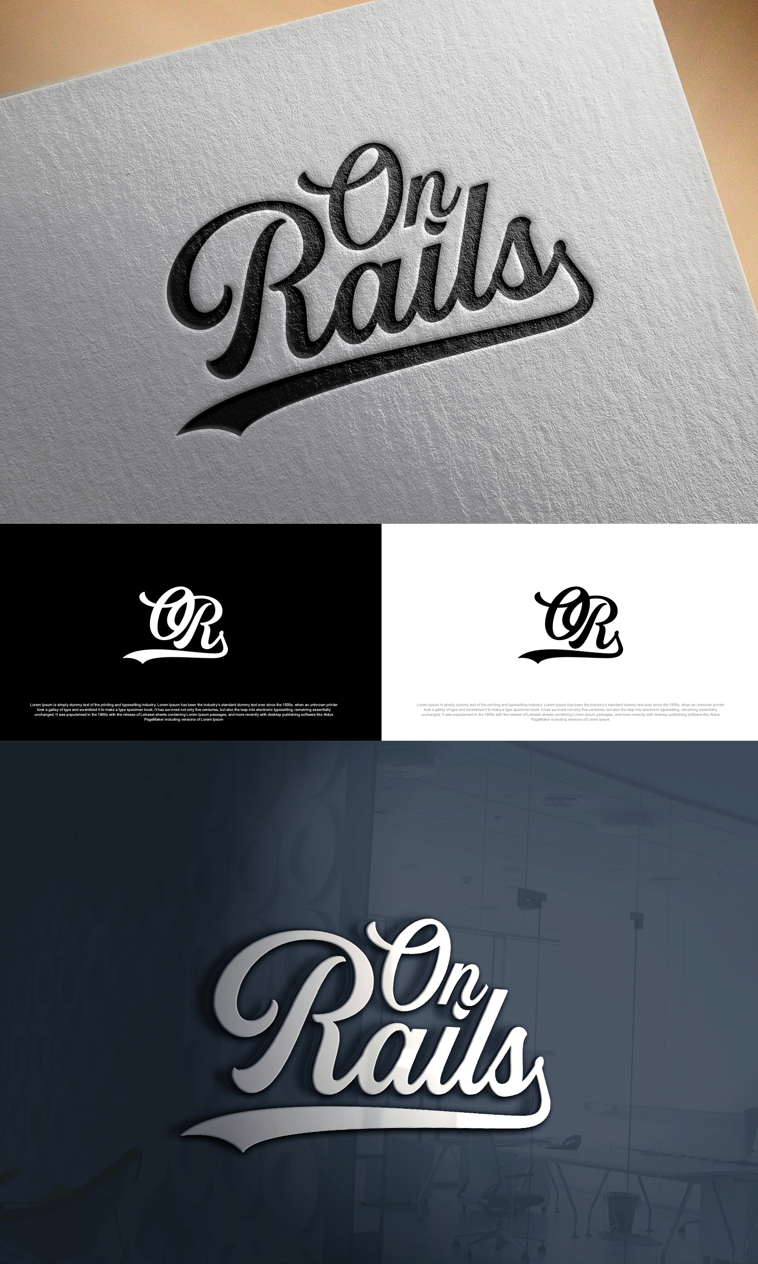 Diseño de Logo por Ahsan Designs para On Rails | Diseño #36389121