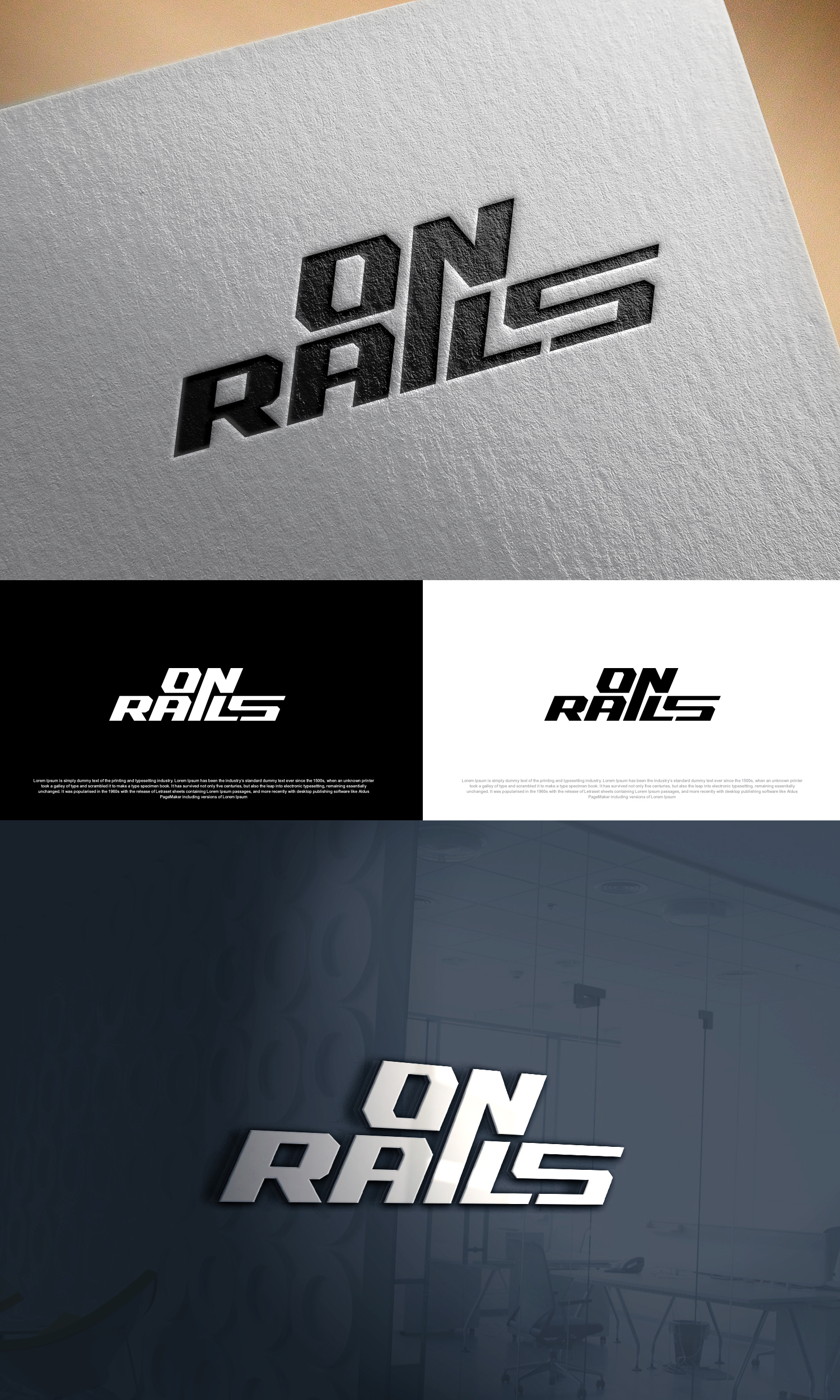Diseño de Logo por Ahsan Designs para On Rails | Diseño #36389122