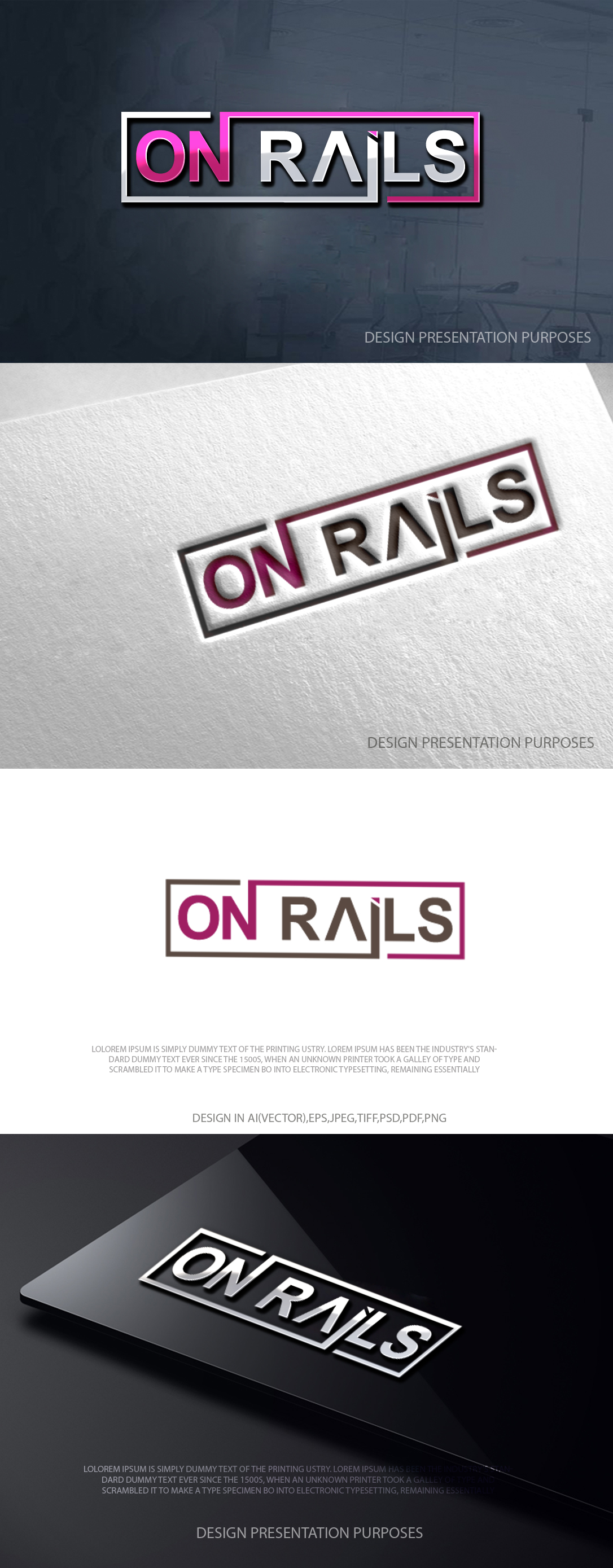 Diseño de Logo por zebronicgraphic para On Rails | Diseño #36380121