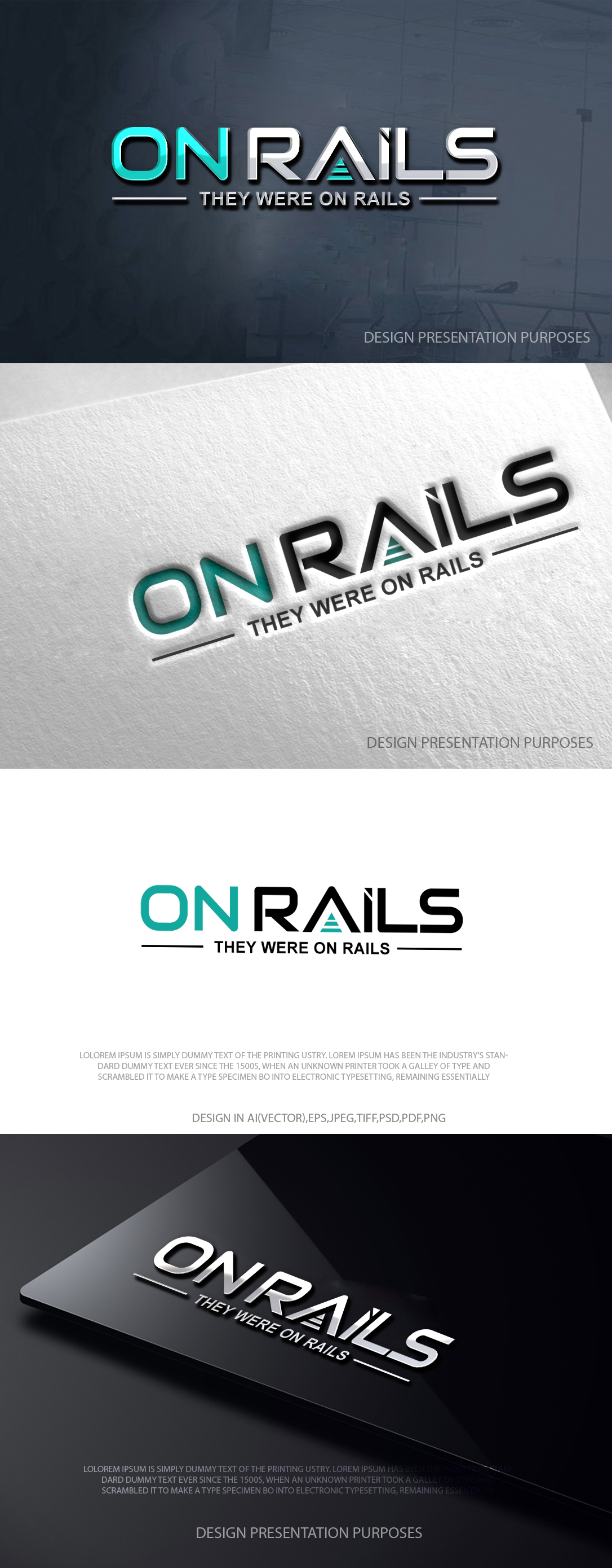 Diseño de Logo por zebronicgraphic para On Rails | Diseño #36380122