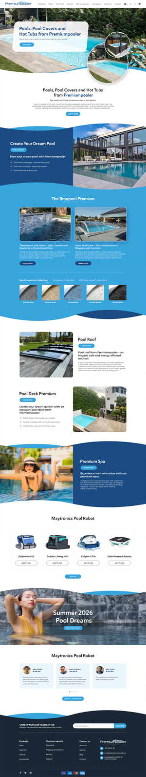 Web Design by Anup Innovations for PLATINUMPOOLS | Design: #36383329