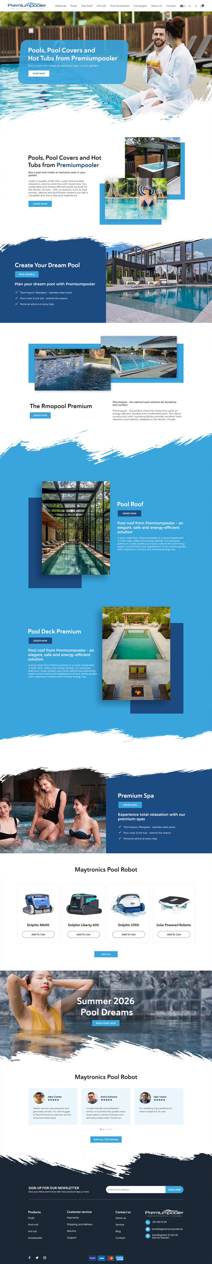 Web Design by Anup Innovations for PLATINUMPOOLS | Design #36383330