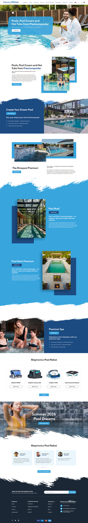 Web Design by Anup Innovations for PLATINUMPOOLS | Design: #36383330