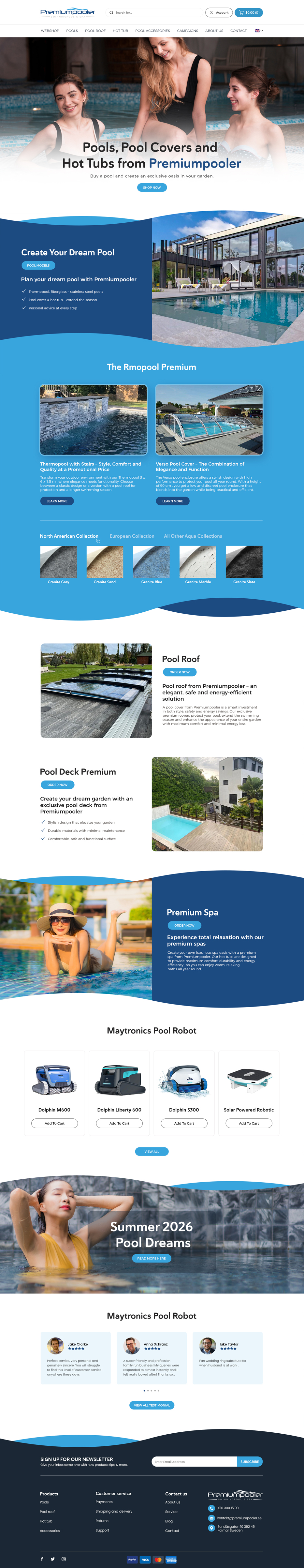 Web Design by Anup Innovations for PLATINUMPOOLS | Design #36385467