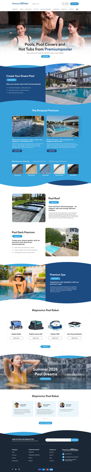 Web Design by Anup Innovations for PLATINUMPOOLS | Design: #36385467