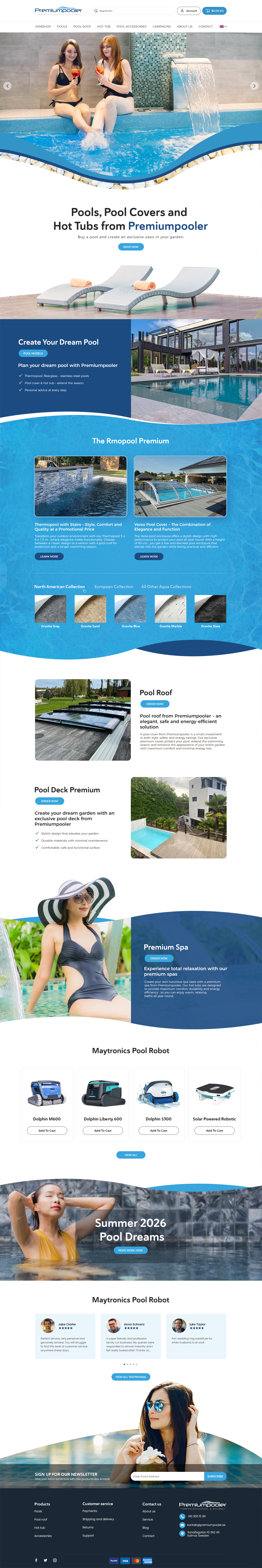 Web Design by Anup Innovations for PLATINUMPOOLS | Design #36390293