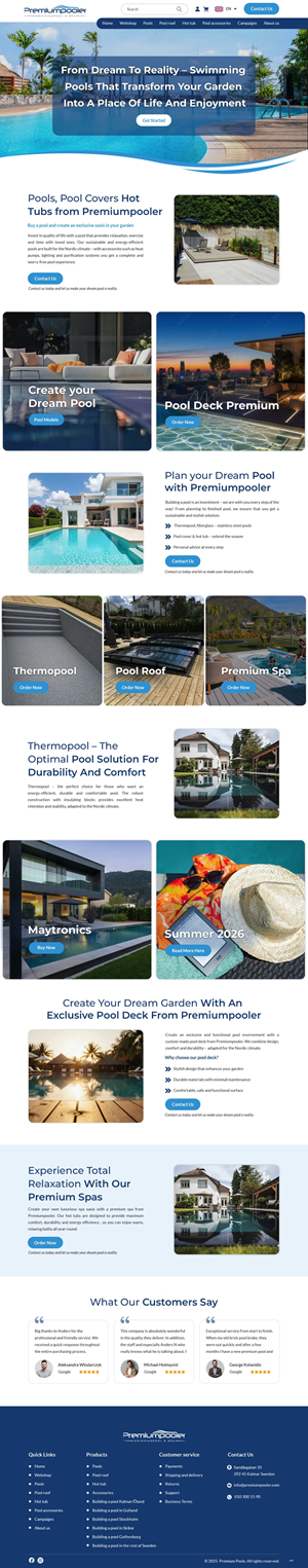 Web Design by pb for PLATINUMPOOLS | Design: #36389567
