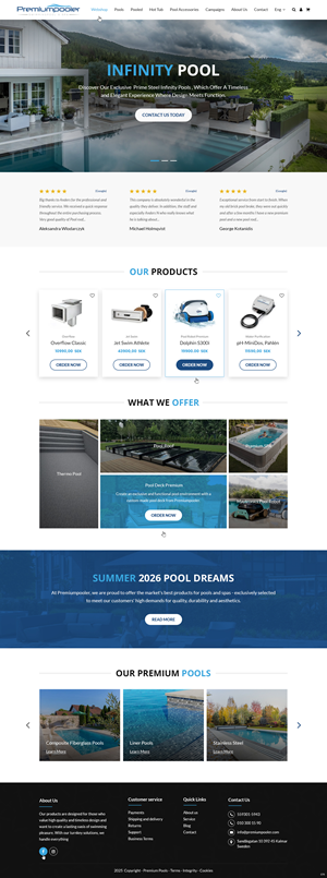 Web Design by pb for PLATINUMPOOLS | Design: #36389576
