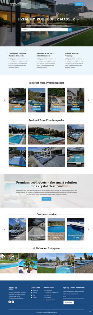 Web Design by pb for PLATINUMPOOLS | Design: #36389587