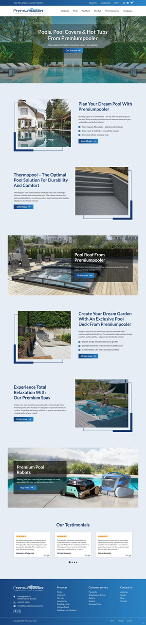 Web Design by pb for PLATINUMPOOLS | Design: #36389592