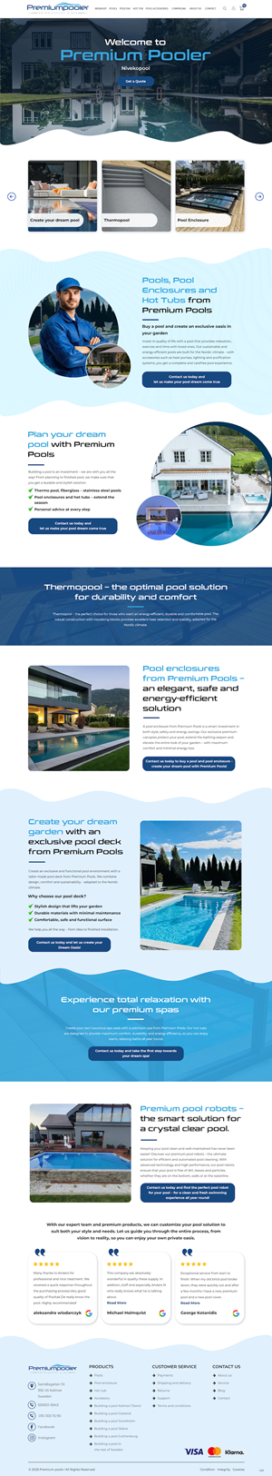 Web Design by pb for PLATINUMPOOLS | Design: #36396520