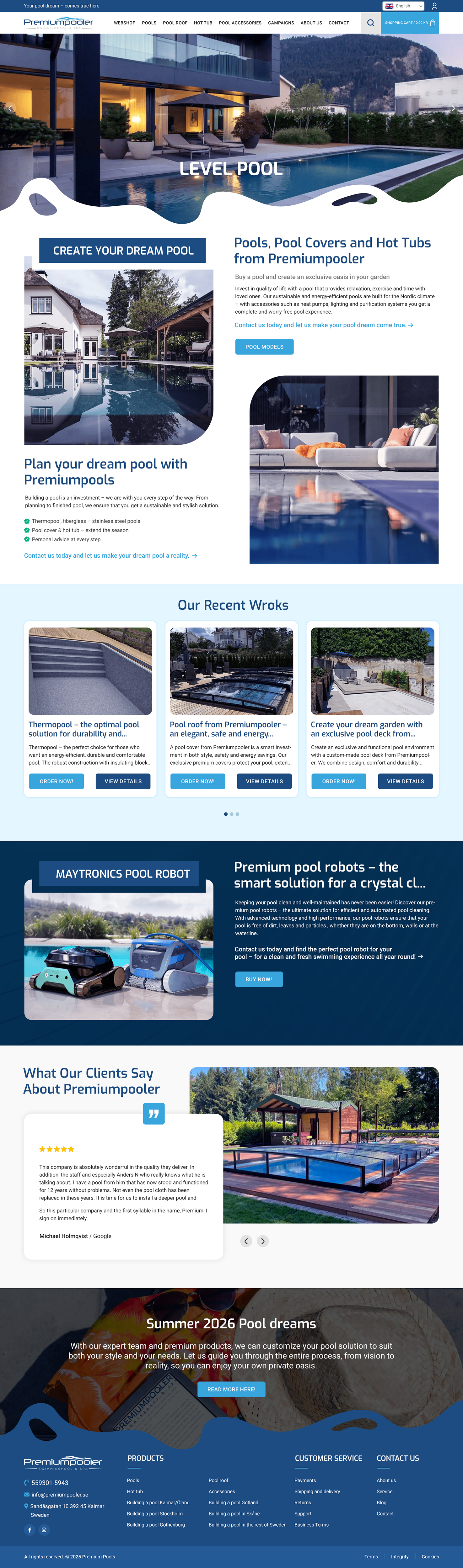 Web-Design von NetSpidy für PLATINUMPOOLS | Design #36381963