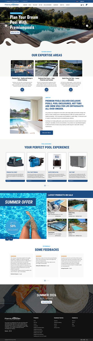 Web Design by NetSpidy for PLATINUMPOOLS | Design: #36388663