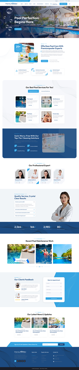 Web Design by saifahmed for PLATINUMPOOLS | Design: #36396076