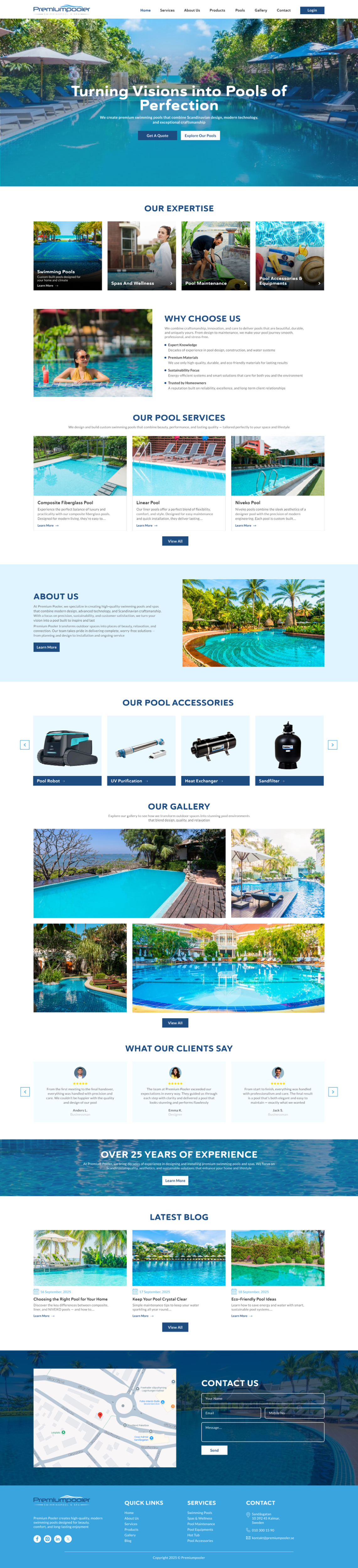 Web Design by creative.bugs for PLATINUMPOOLS | Design #36394981
