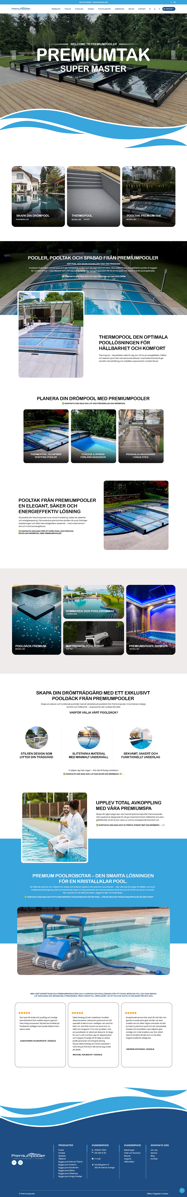 Web Design by NZ Creatives for PLATINUMPOOLS | Design #36389433