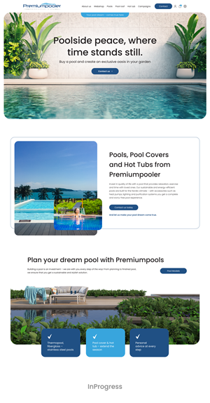 Web Design by TechWise for PLATINUMPOOLS | Design: #36387951