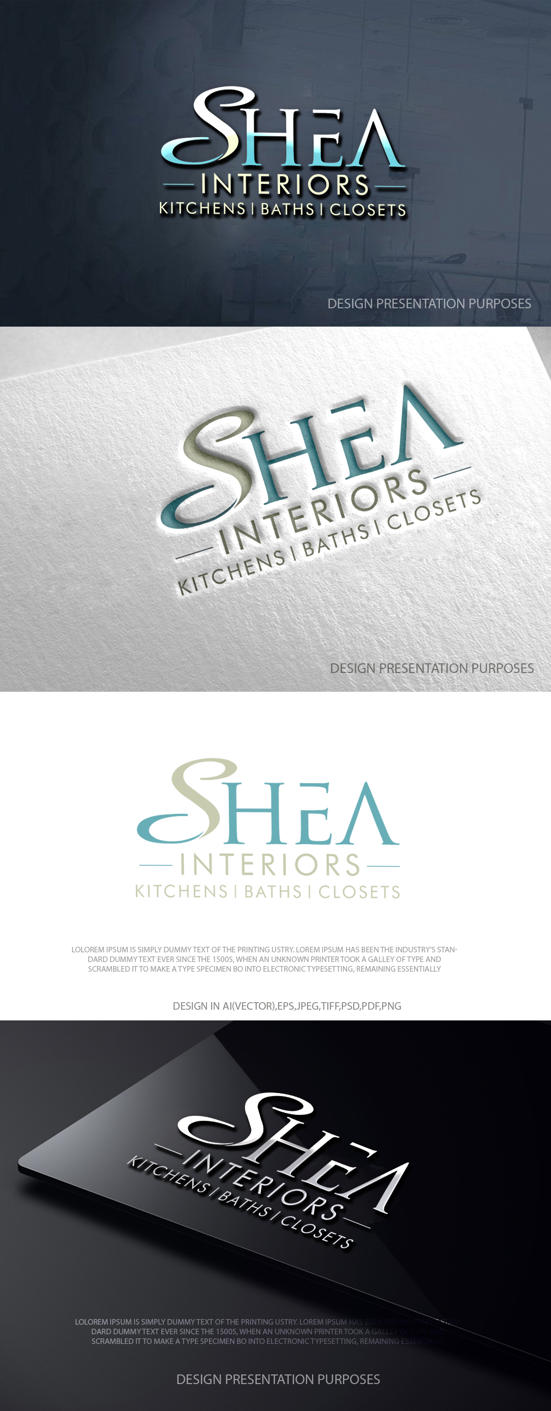 Logo Design by zebronicgraphic for Shea Interiors | Design #36395690