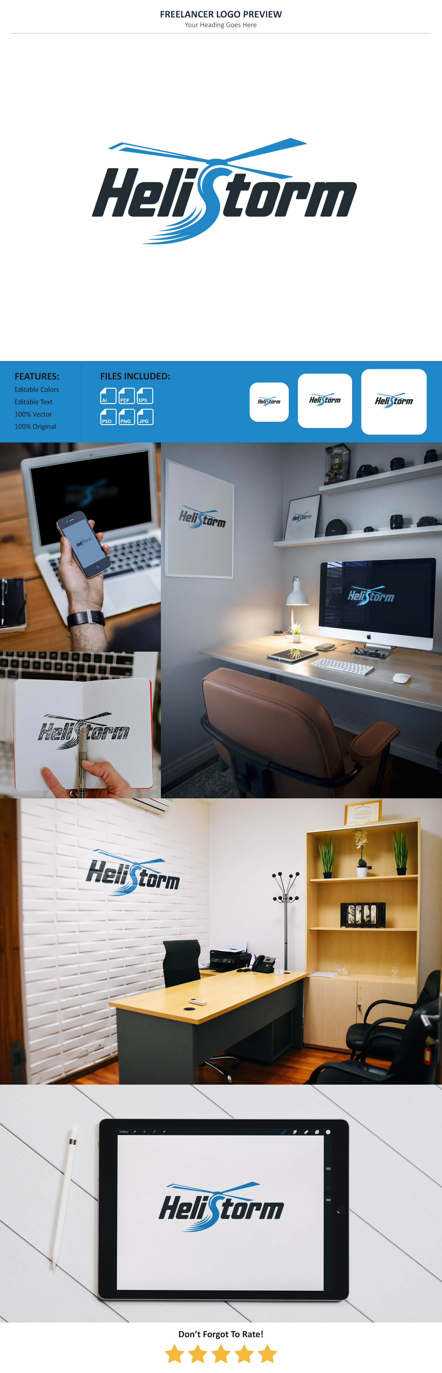 Logo Design by VectorForge for HELISTORM PTY LTD | Design #36430128