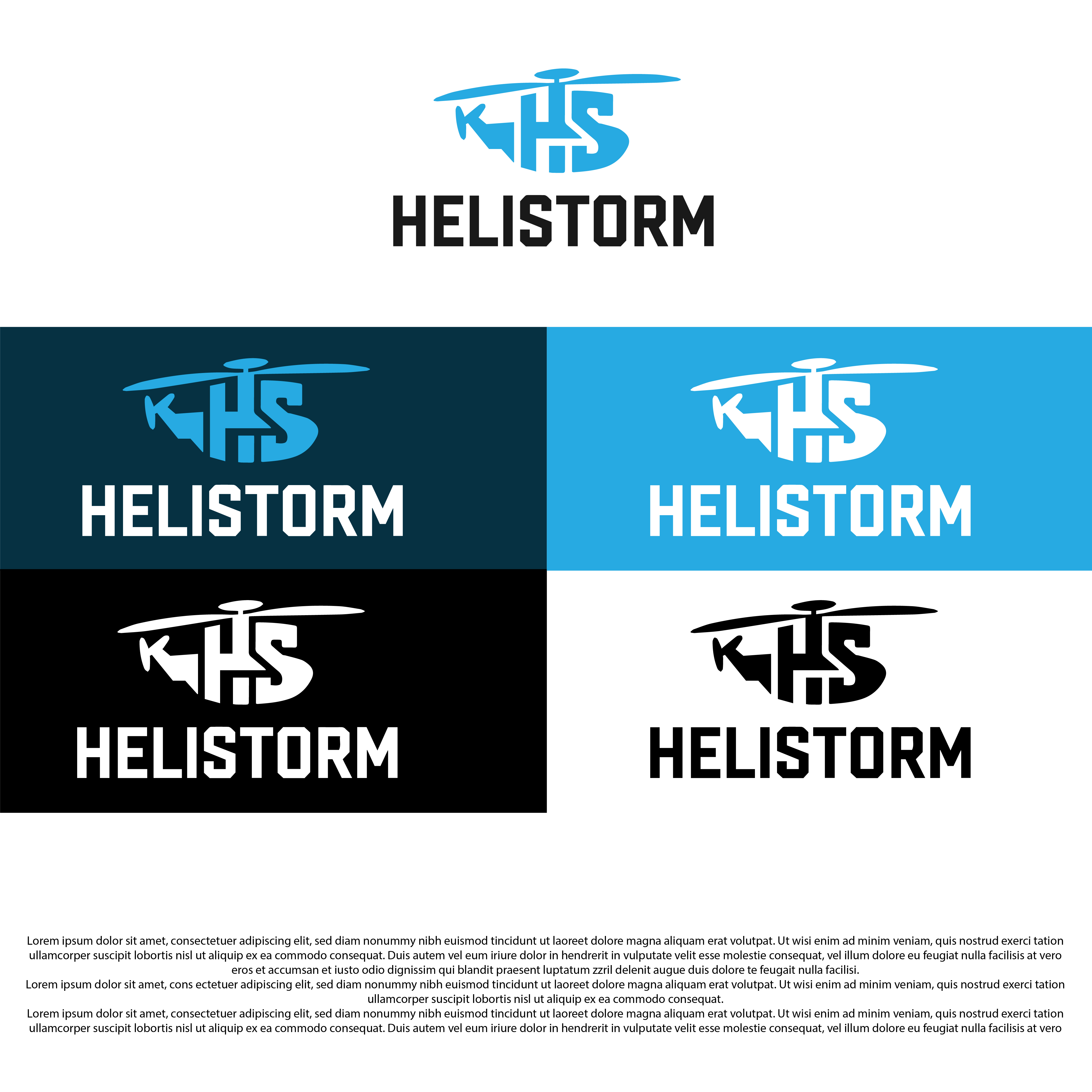 Logo Design by Shariqology for HELISTORM PTY LTD | Design #36392682