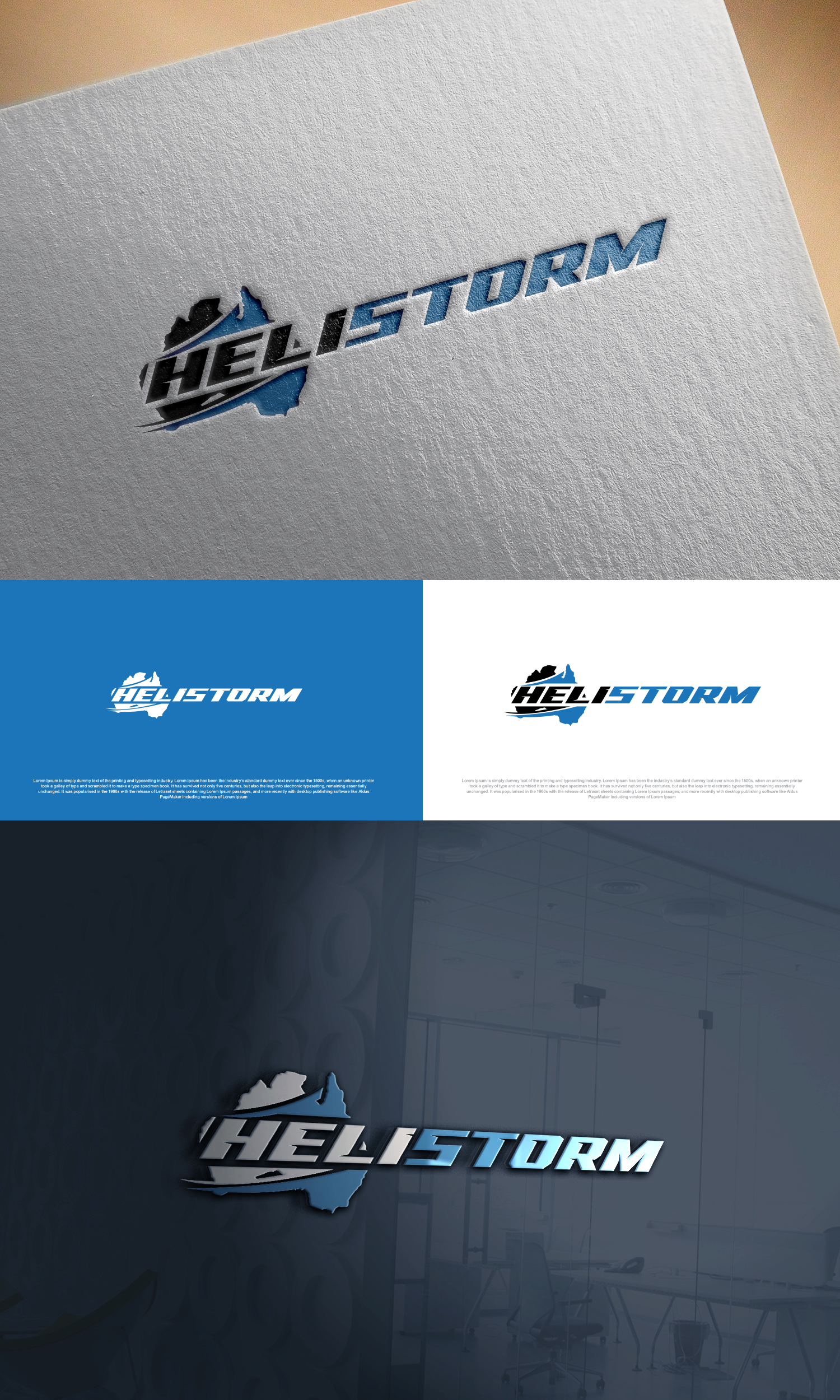 Logo Design by Ahsan Designs for HELISTORM PTY LTD | Design #36396713