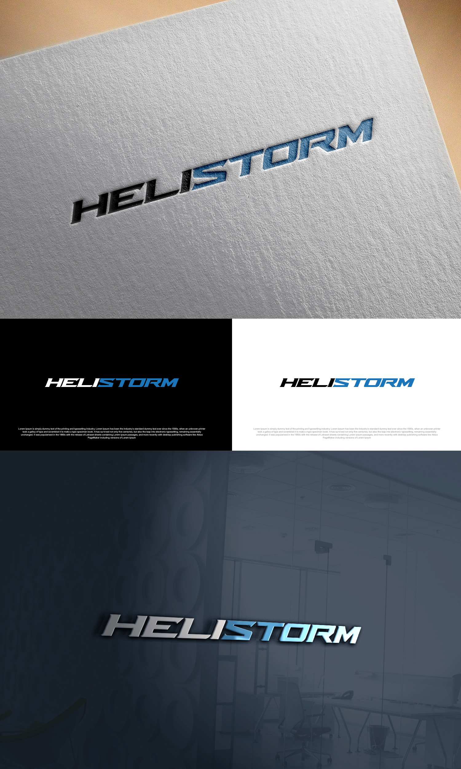 Logo Design by Ahsan Designs for HELISTORM PTY LTD | Design #36396714