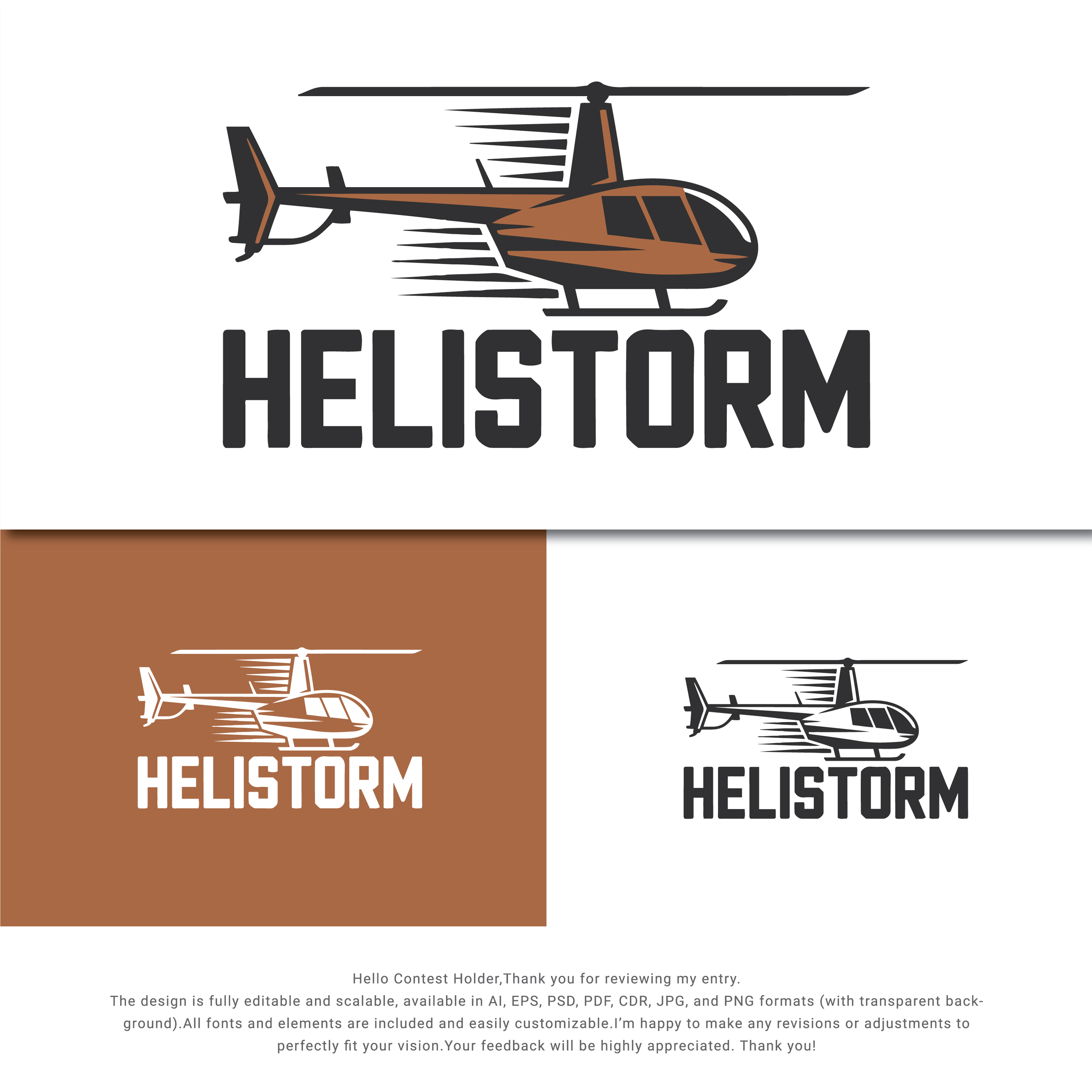 Logo Design by Mizanur1525 for HELISTORM PTY LTD | Design #36414380