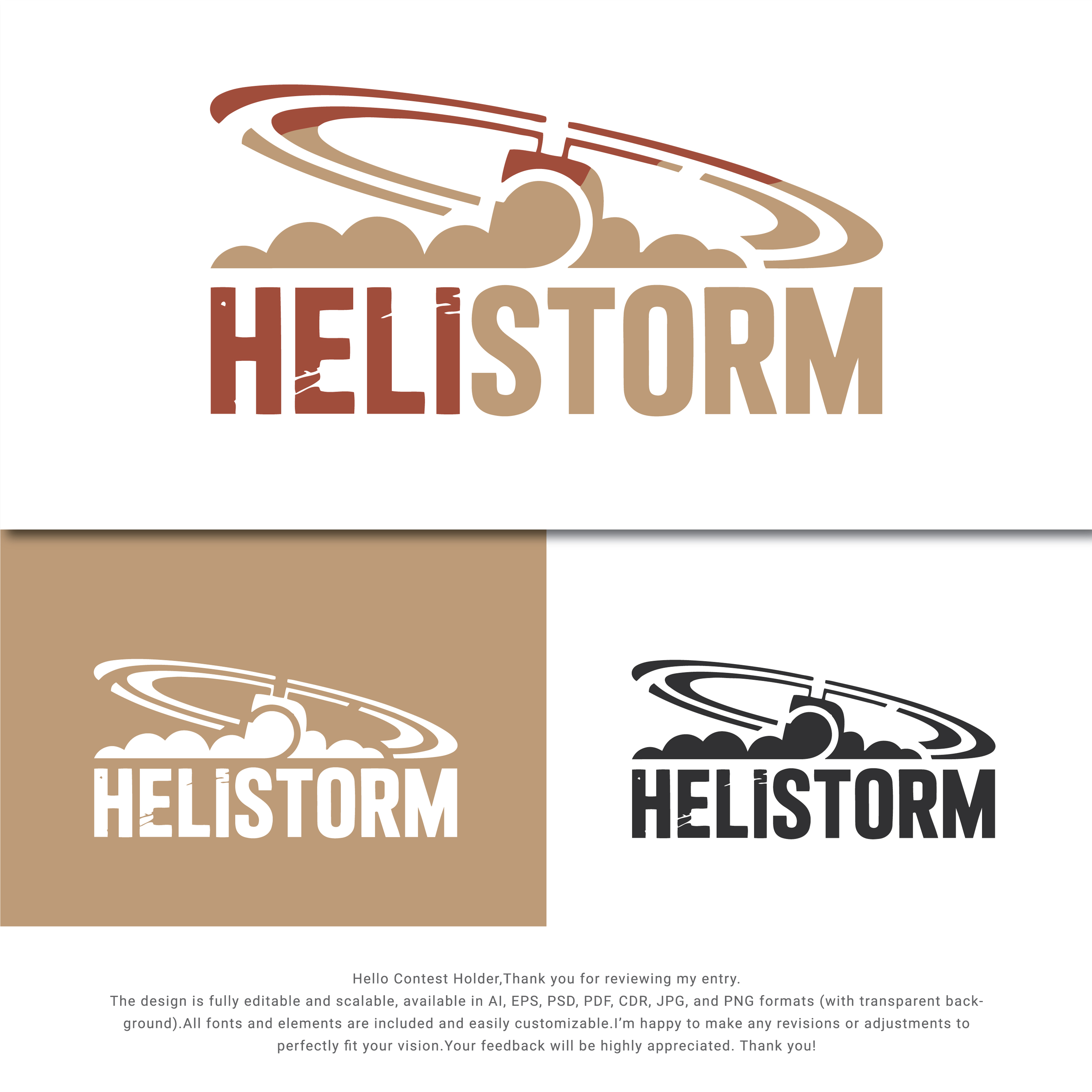 Logo Design by Mizanur1525 for HELISTORM PTY LTD | Design #36414383