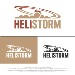 Logo Design by Mizanur1525 for HELISTORM PTY LTD | Design: #36414383