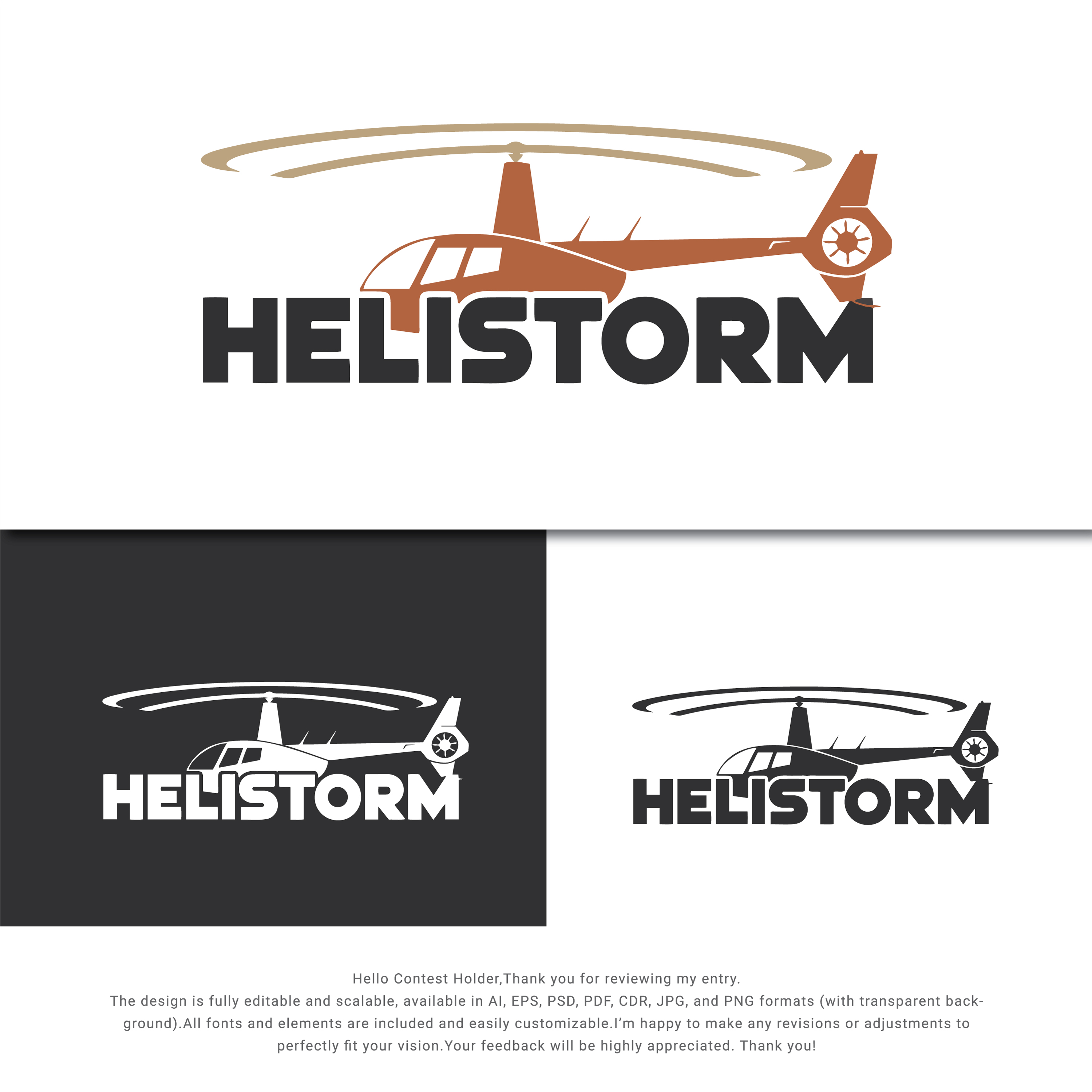 Logo Design by Mizanur1525 for HELISTORM PTY LTD | Design #36414386